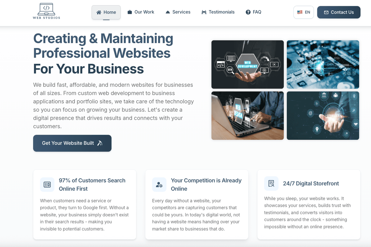 Web Studios - Professional Website Development